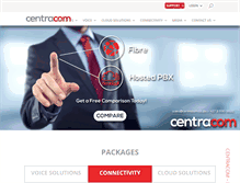 Tablet Screenshot of centracom.co.za